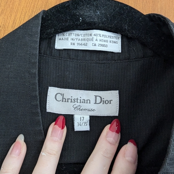 Christian Dior Collarless Button Up Shirt - Picture 2 of 6